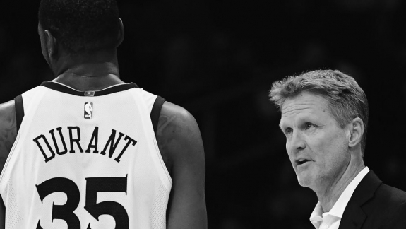 NBA: Steve Kerr cita um dos maiores problemas de Kevin Durant no Warriors